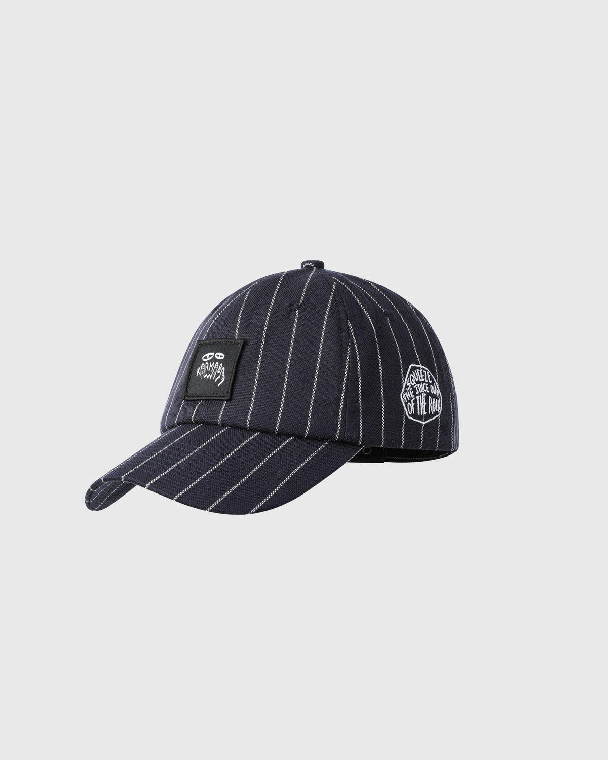 Striped Patch Cap Black