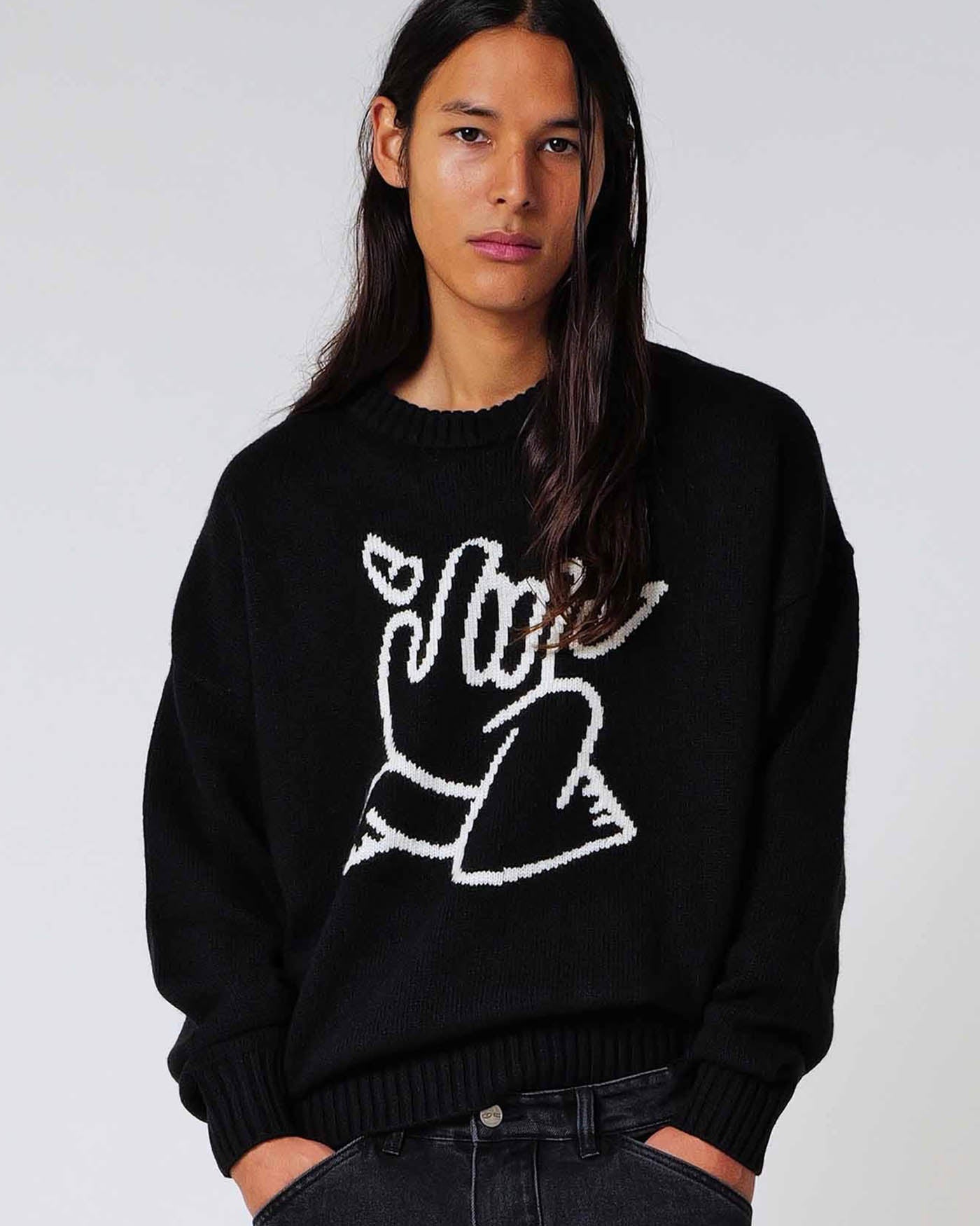 Devil's Hand Jumper Black