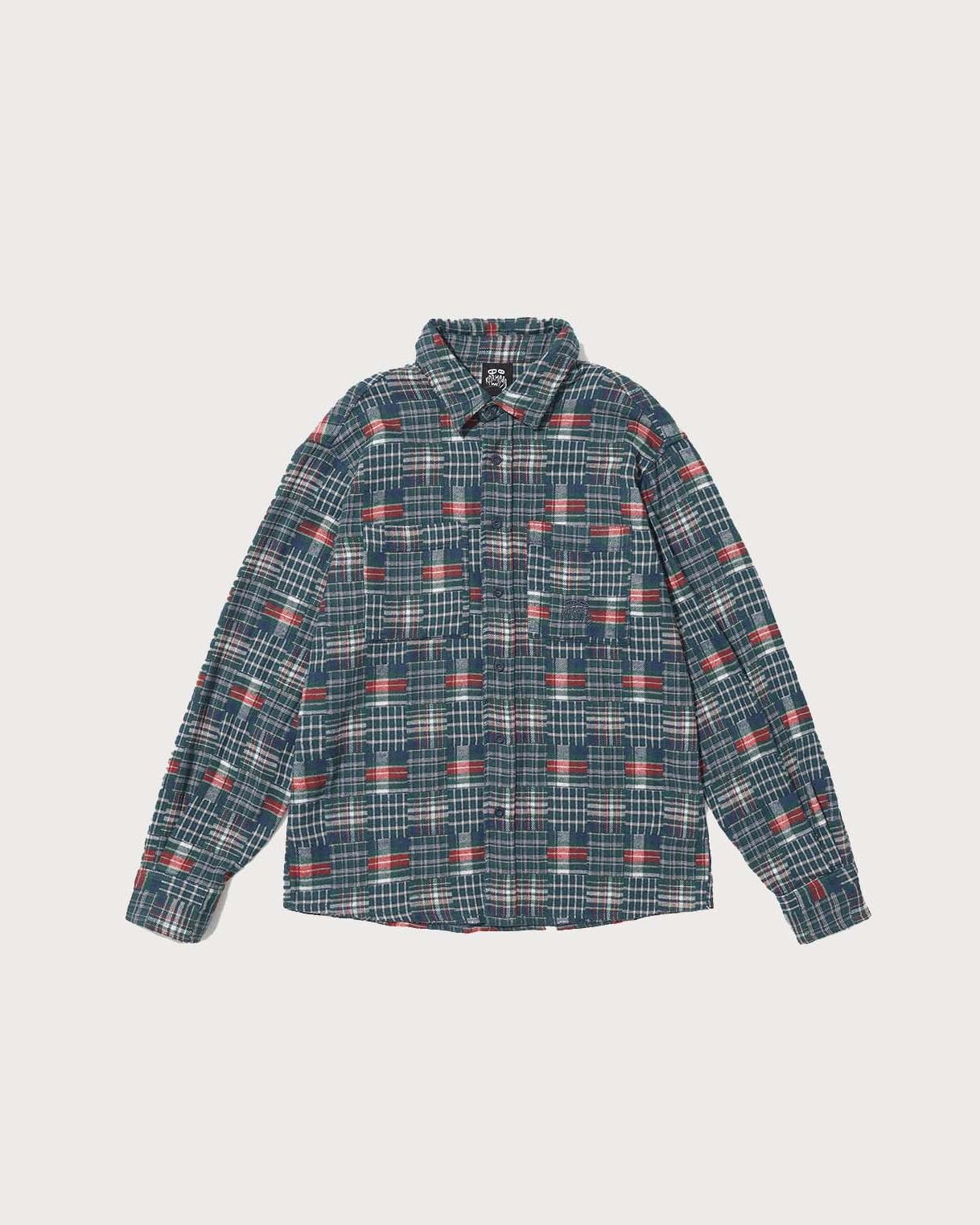 Distressed Plaid LS Shirt