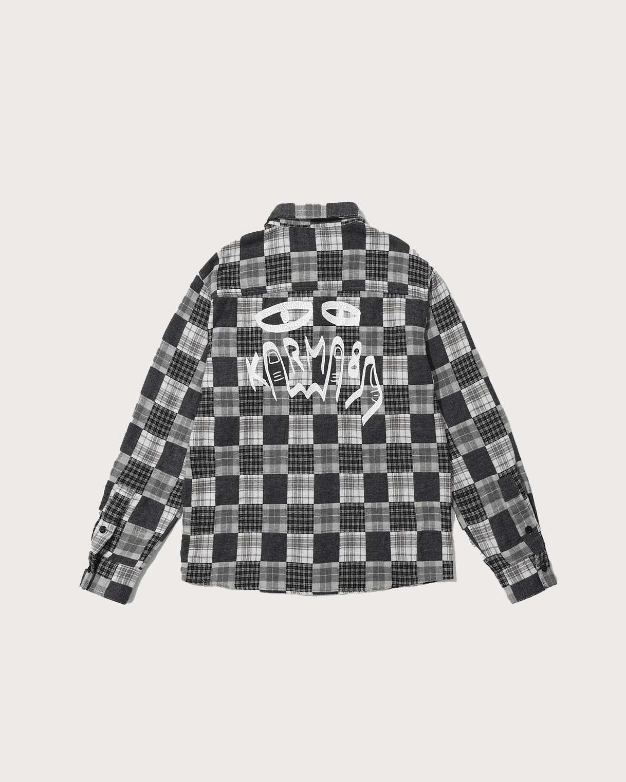 Distressed Plaid LS Shirt