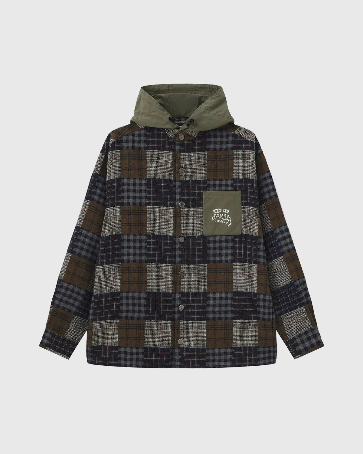 Grip Hybrid Hooded Shirt Green