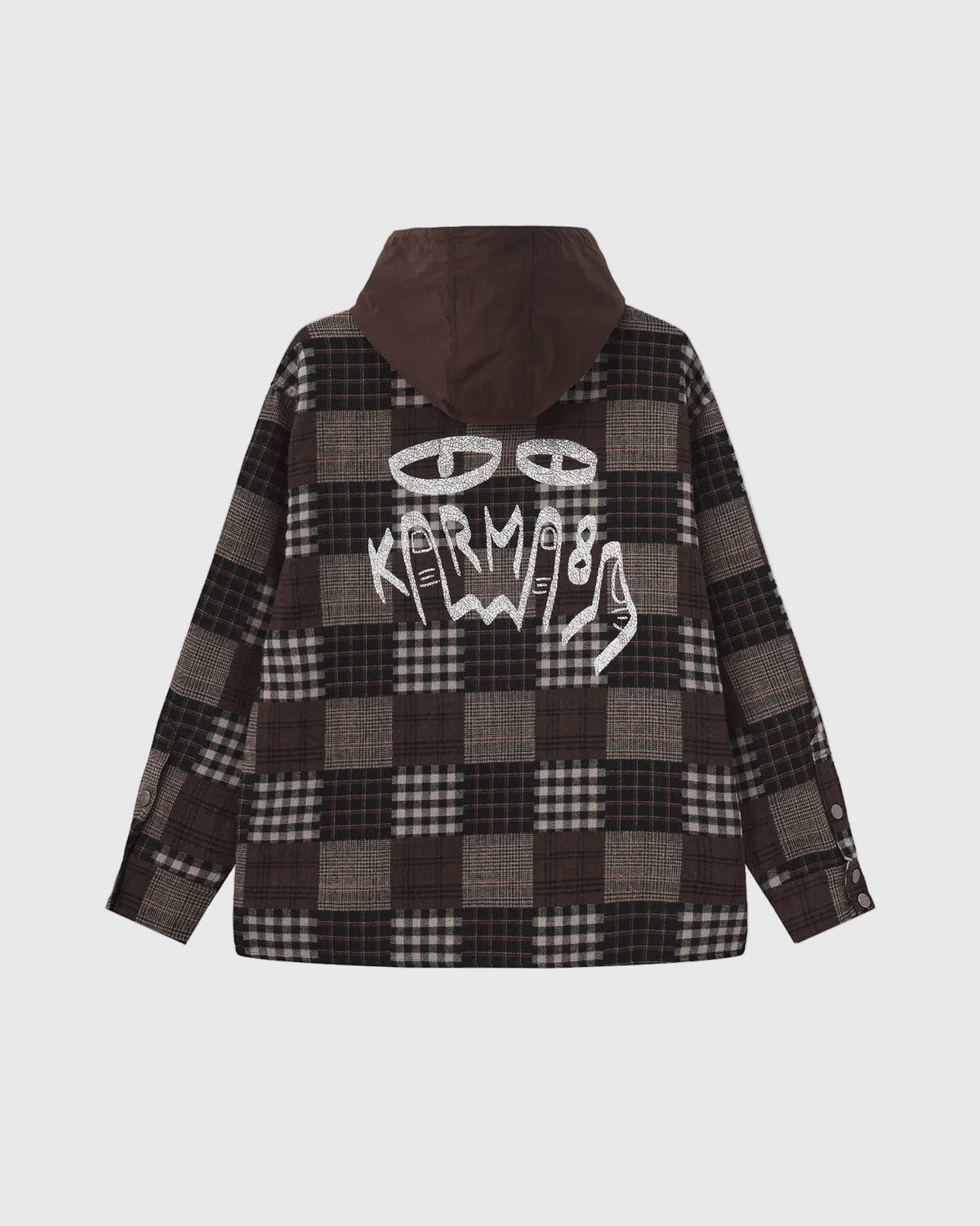 Grip Hybrid Hooded Shirt Brown