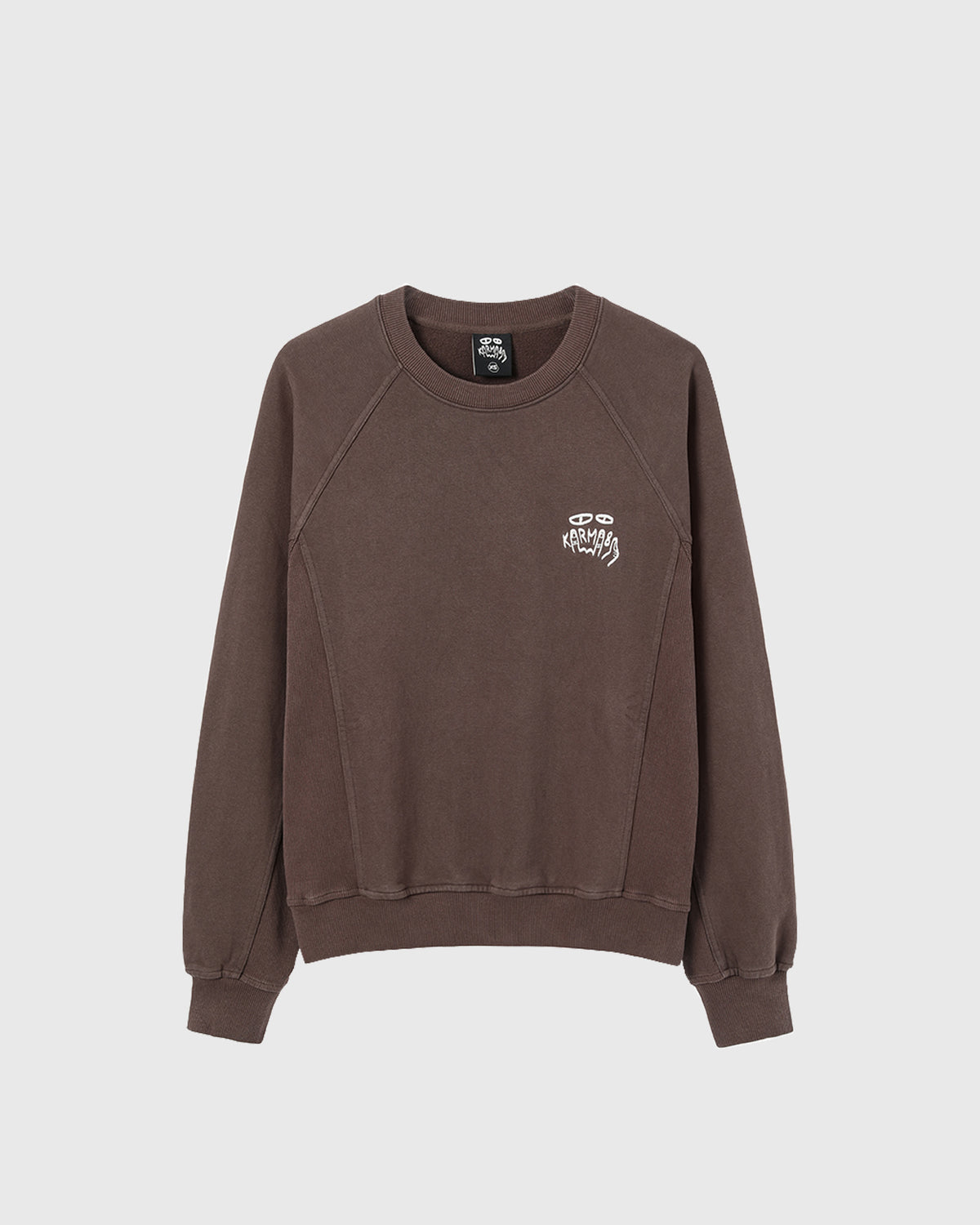 Côtes Panel Crewneck Brown