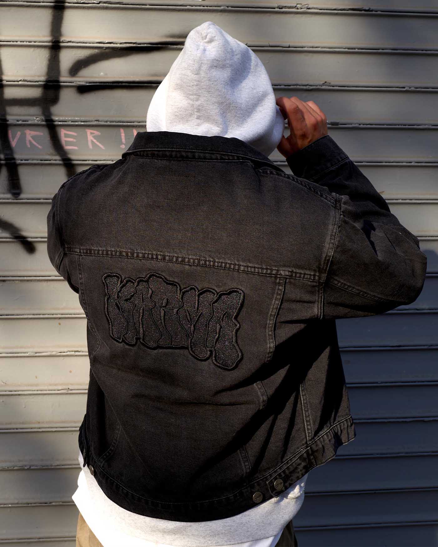 Graffiti Logo Denim Jacket