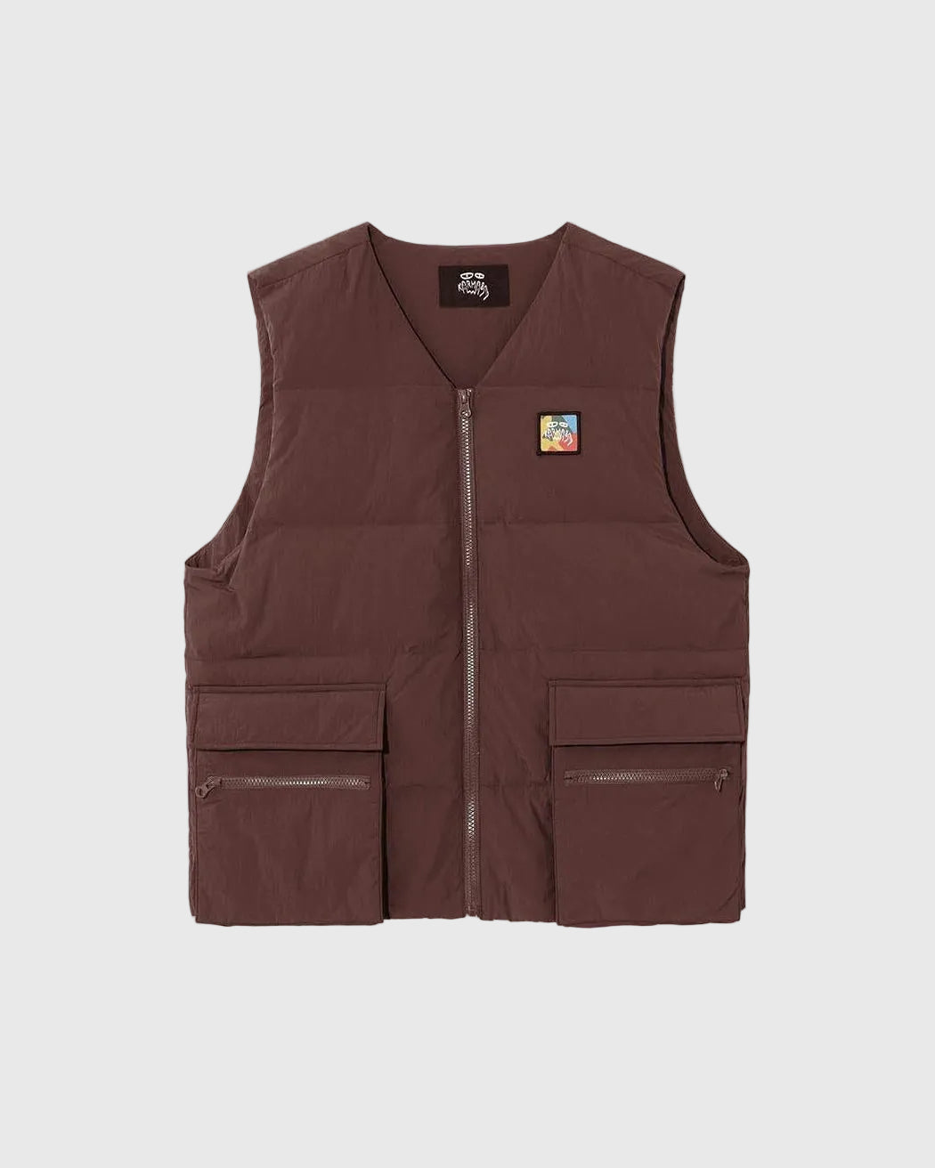 Real Down Vest Brown