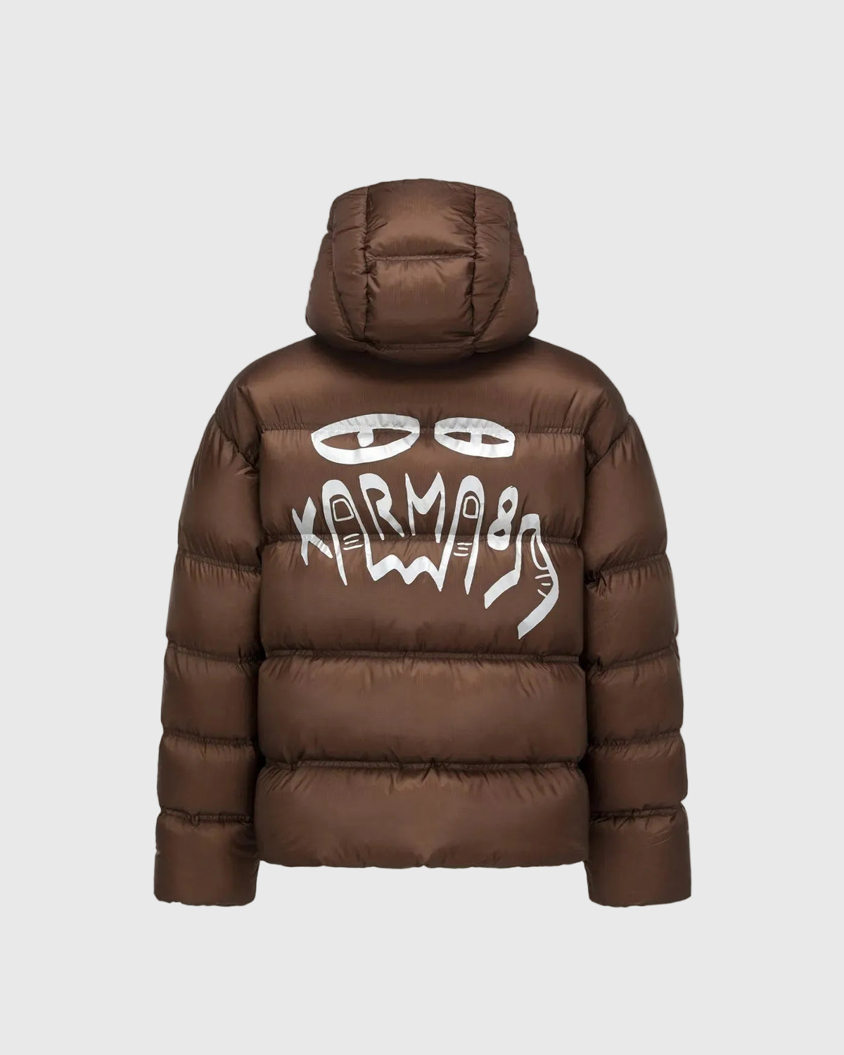 Lightweight Graphic Down Jacket Brown