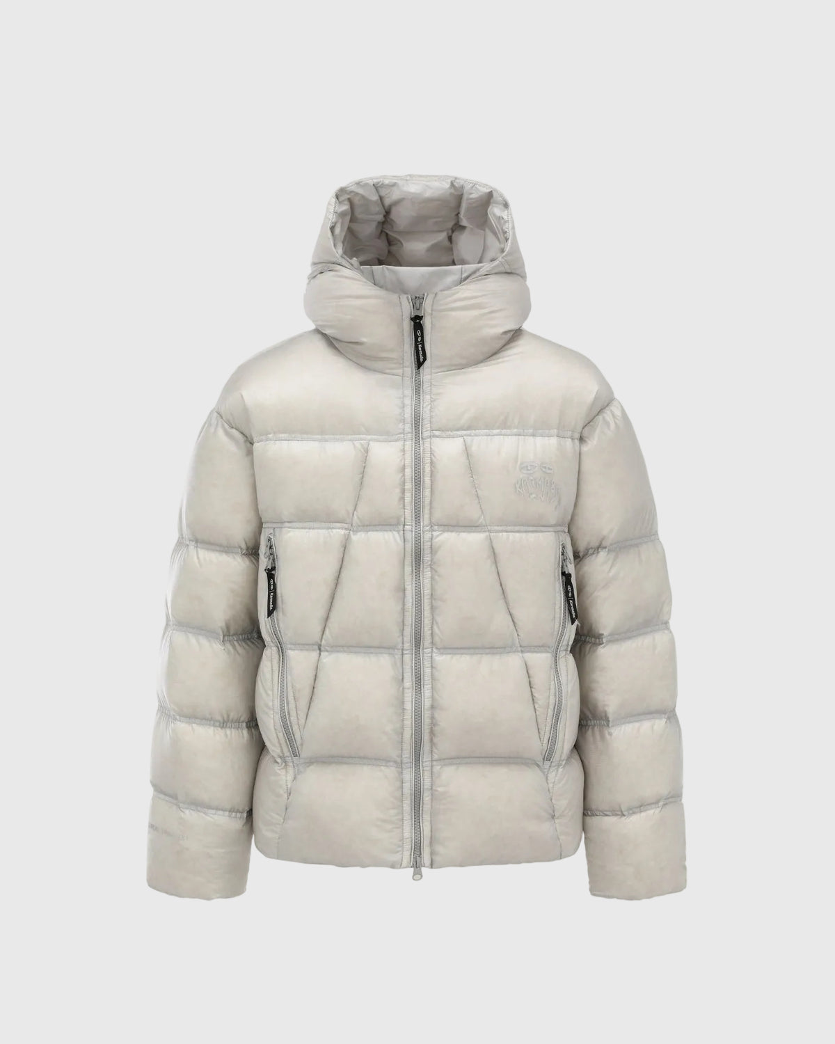 Lightweight Graphic Down Jacket Silver