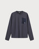 Pocket Rue Long Sleeve Tee Navy