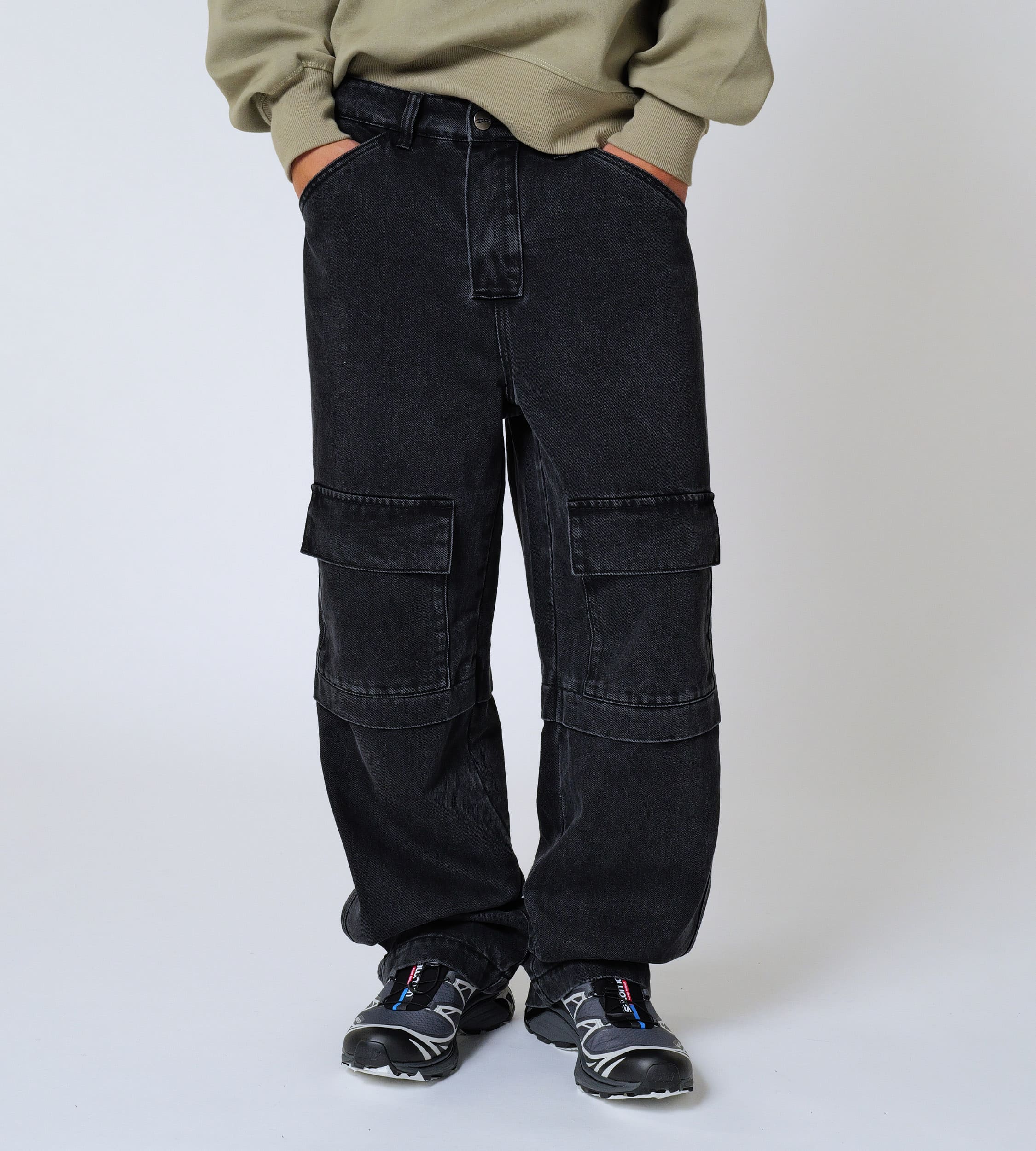 2024 New Six-Pocket Jeans Men's Convenient Cargo Jeans Trendy Brand Youth  Straight Work Pants Slim Fit Large Pocket Men's Pants - AliExpress