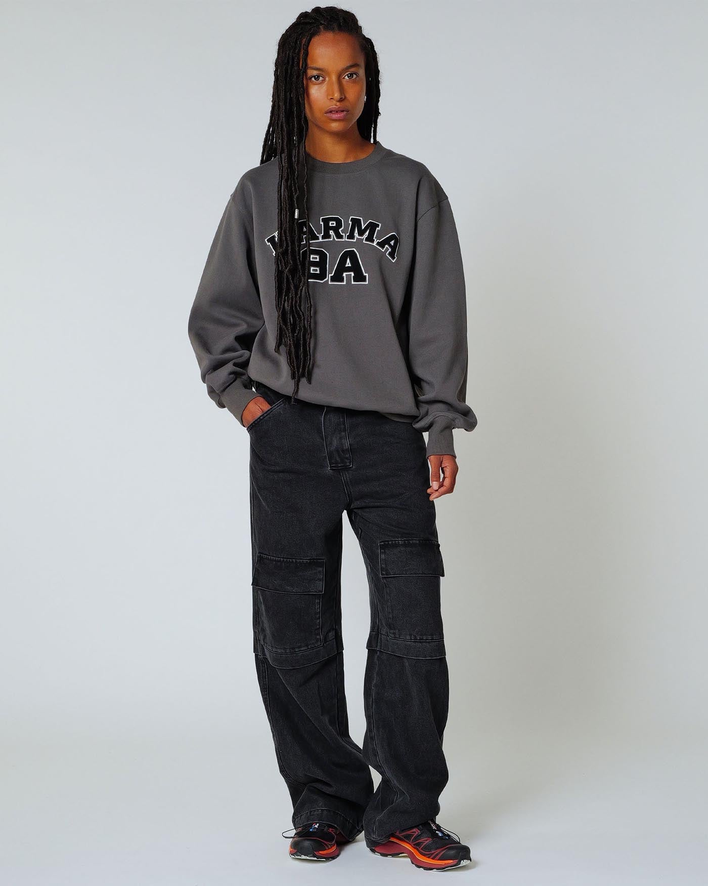College Crew Neck Sweatshirt
