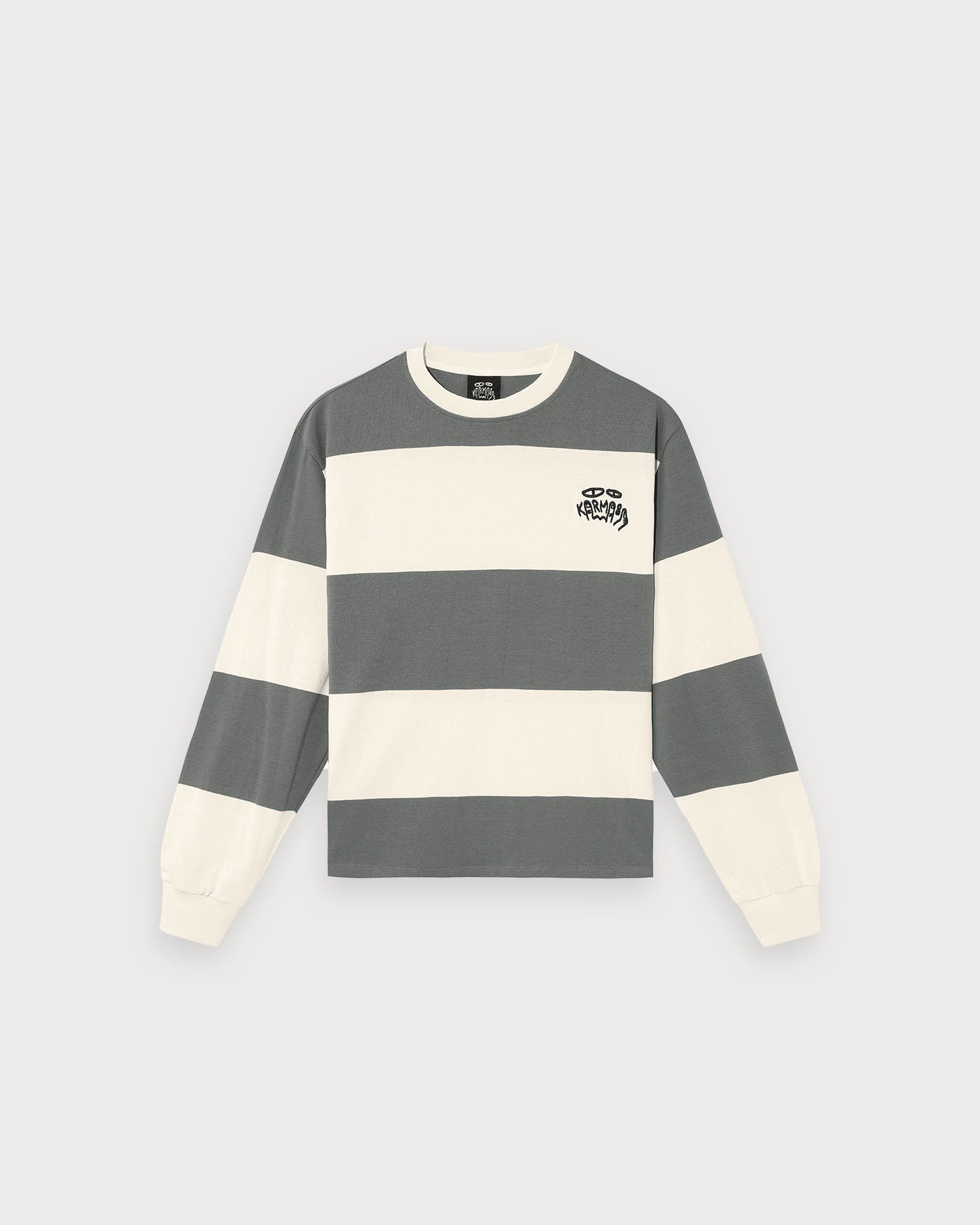 Striped Logo Ls Tee