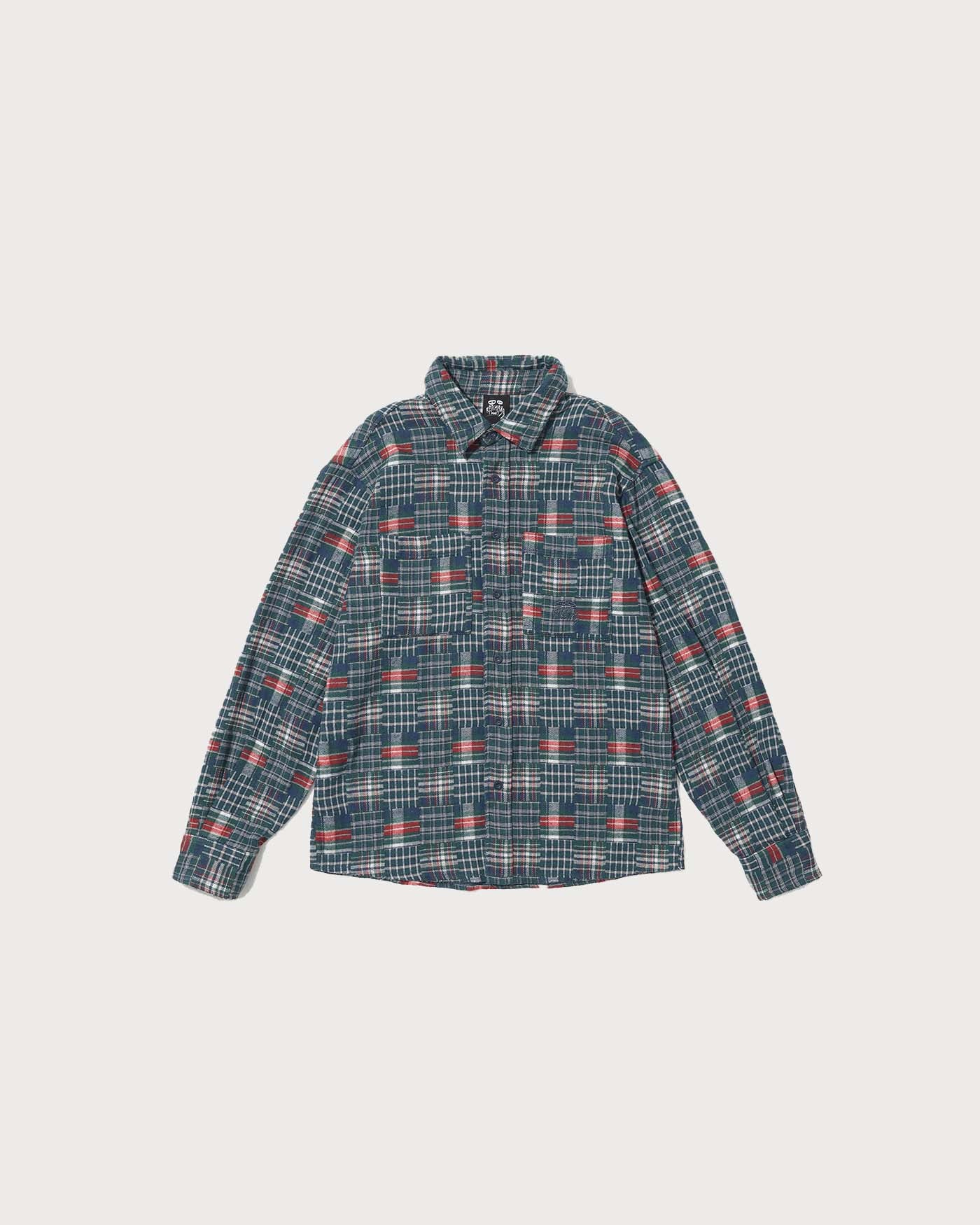Distressed Plaid LS Shirt