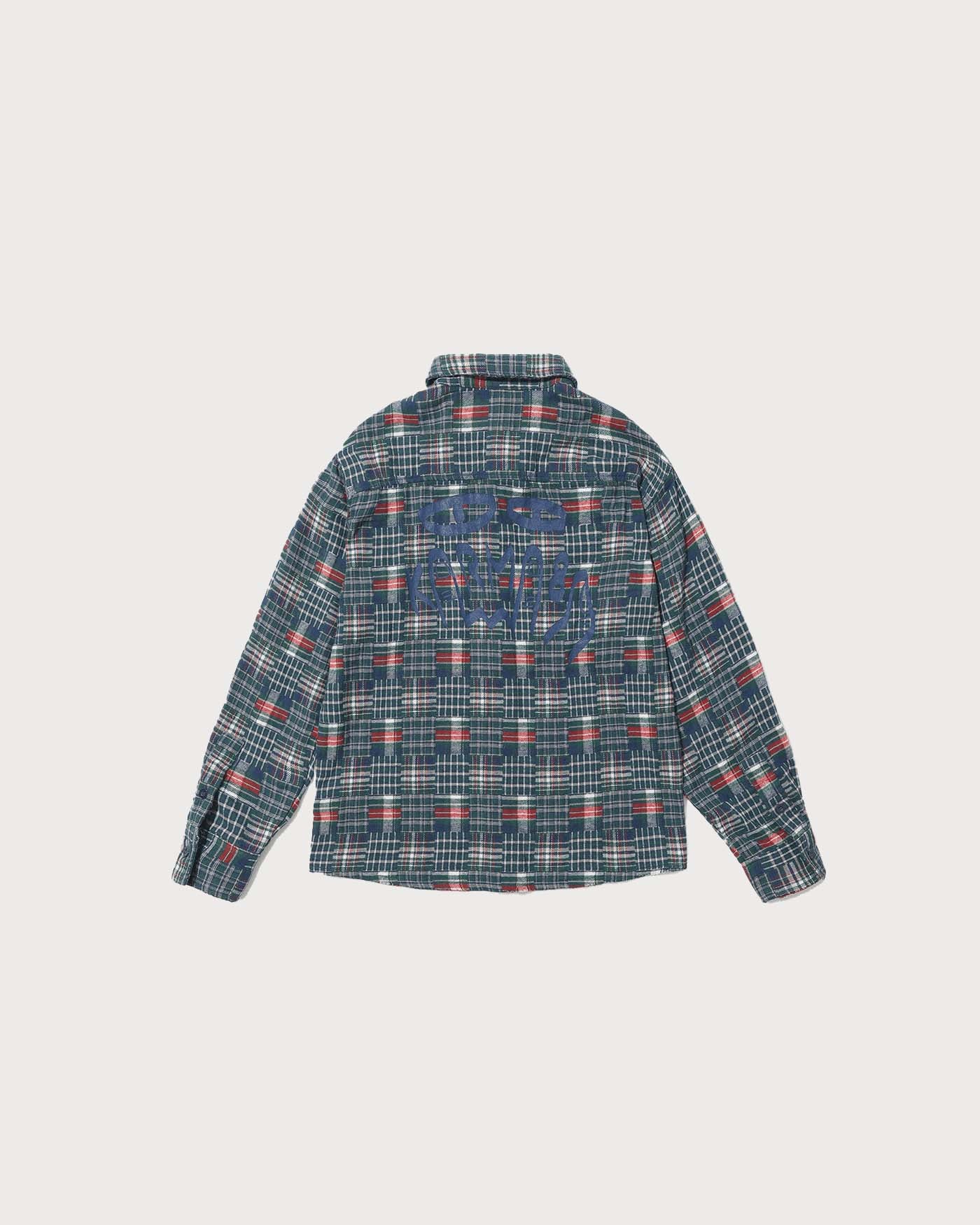 Distressed Plaid LS Shirt