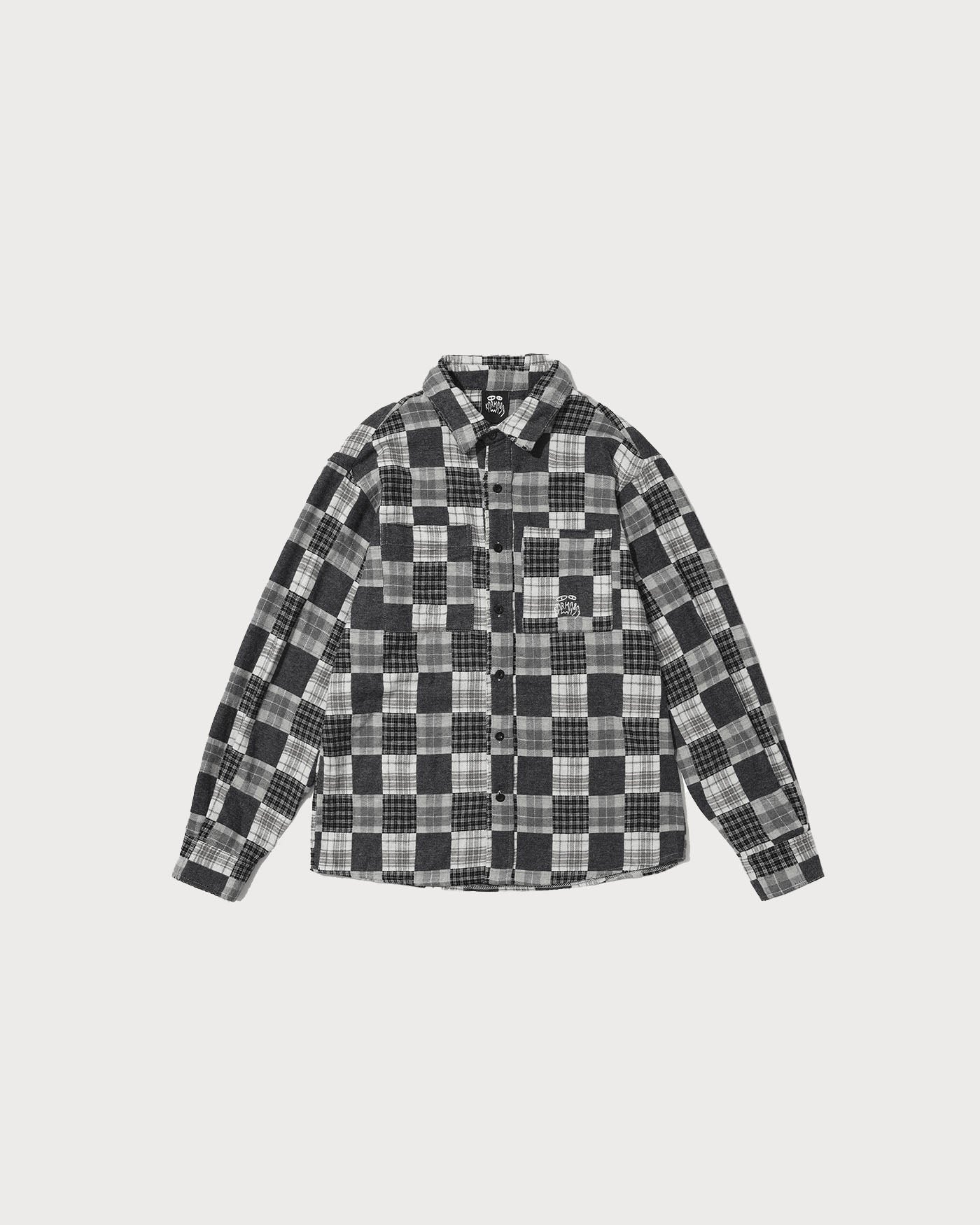 Distressed Plaid LS Shirt