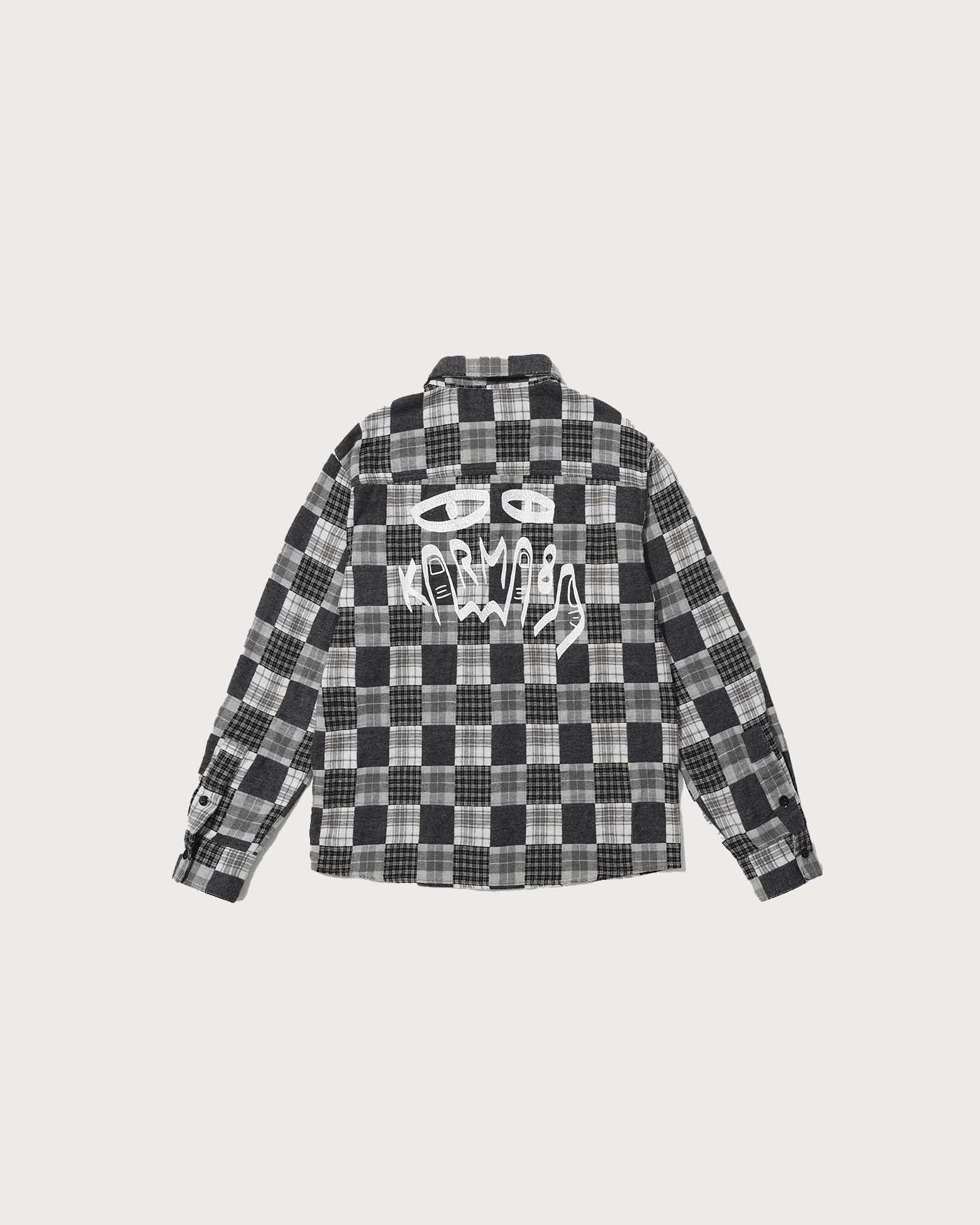 Distressed Plaid LS Shirt