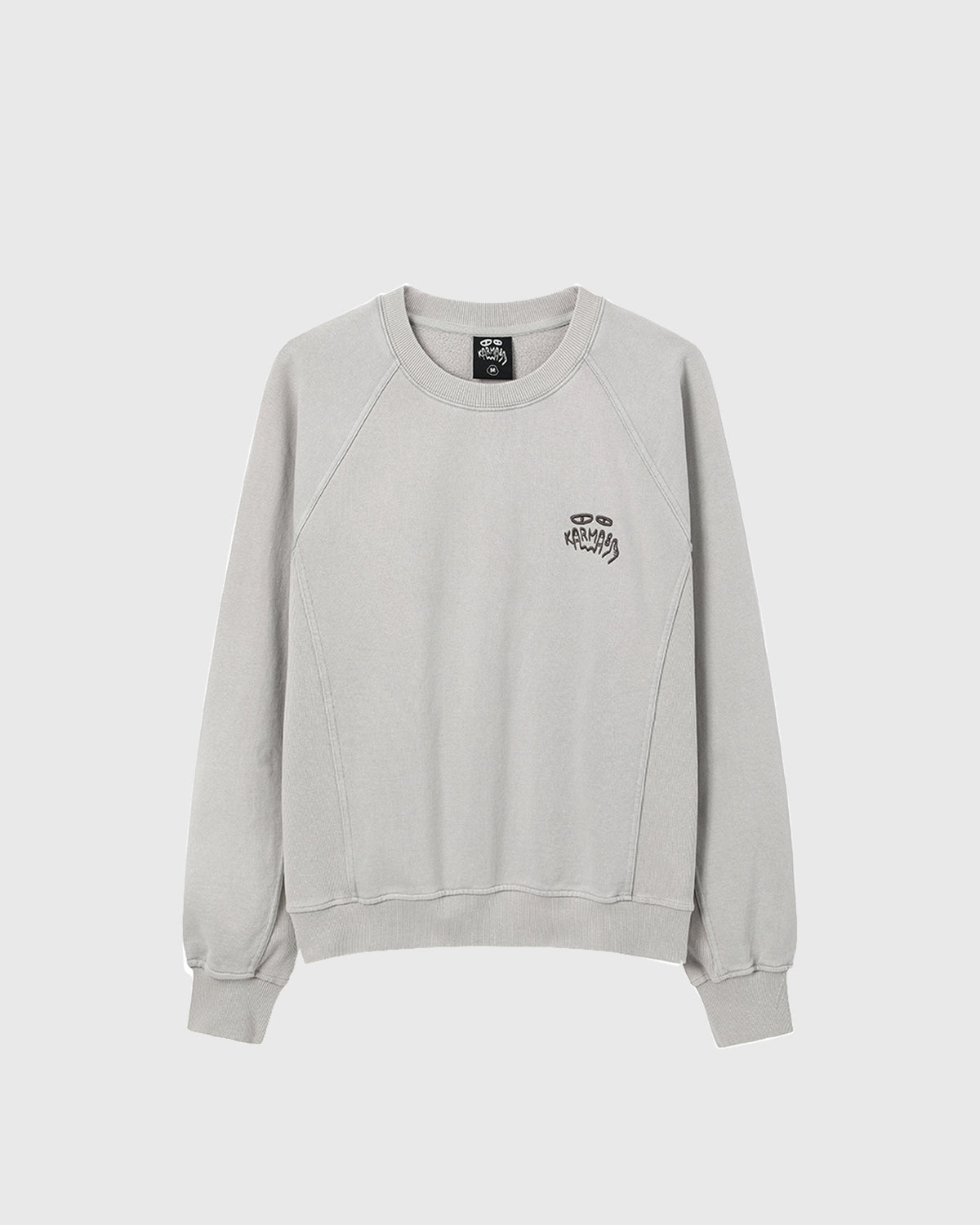 Côtes Panel Crewneck Grey