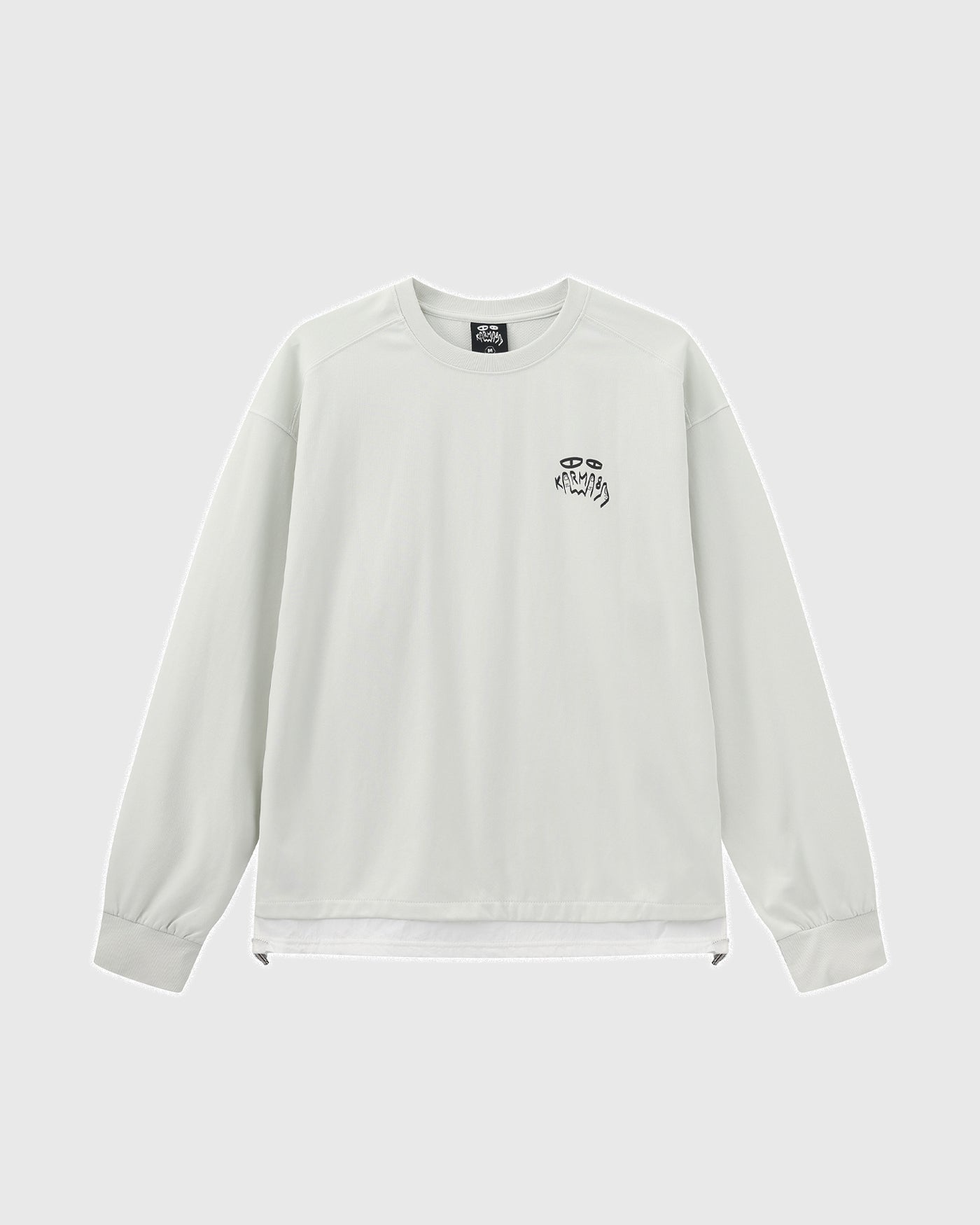 Logo Layered Hem LS Tee