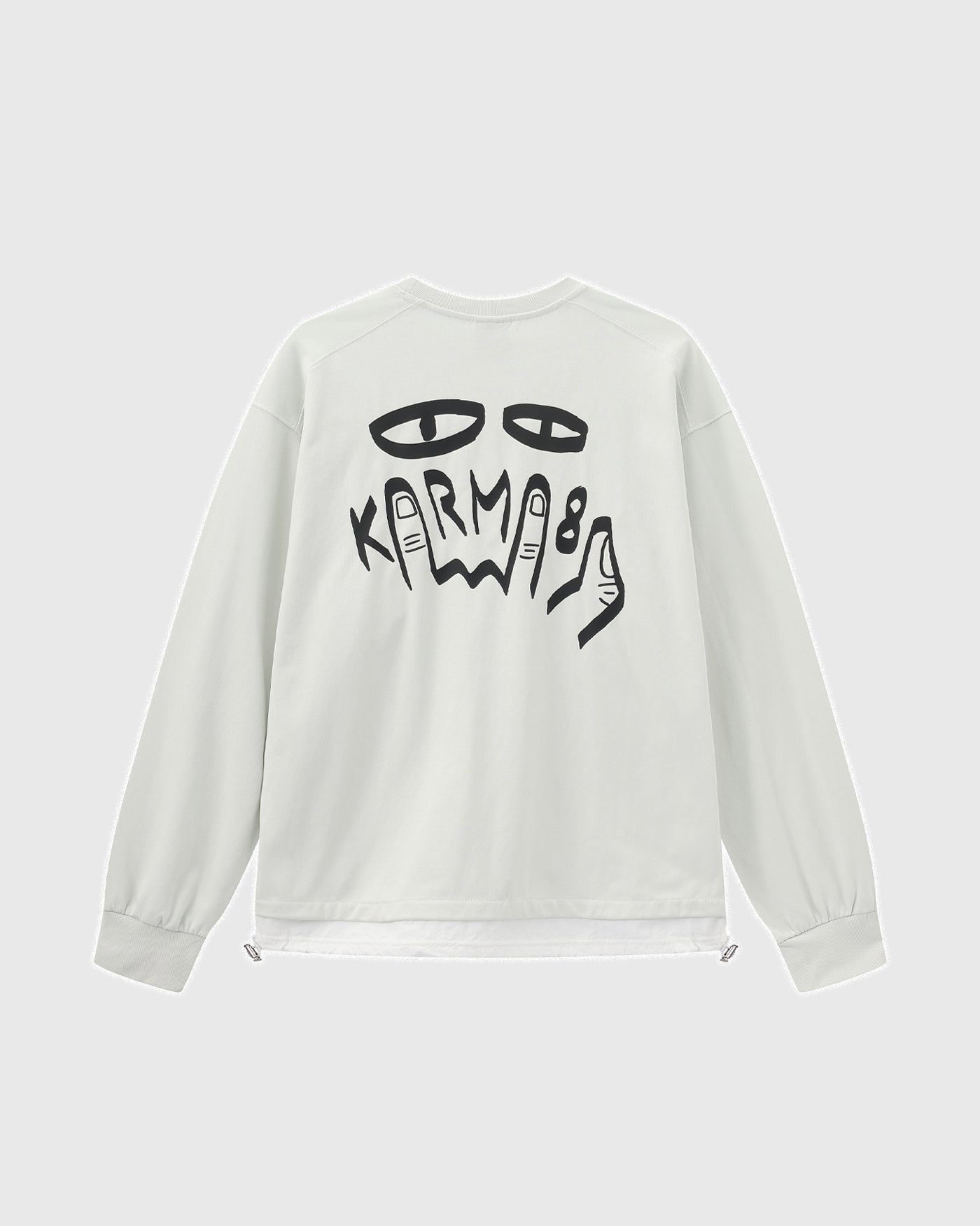 Logo Layered Hem LS Tee