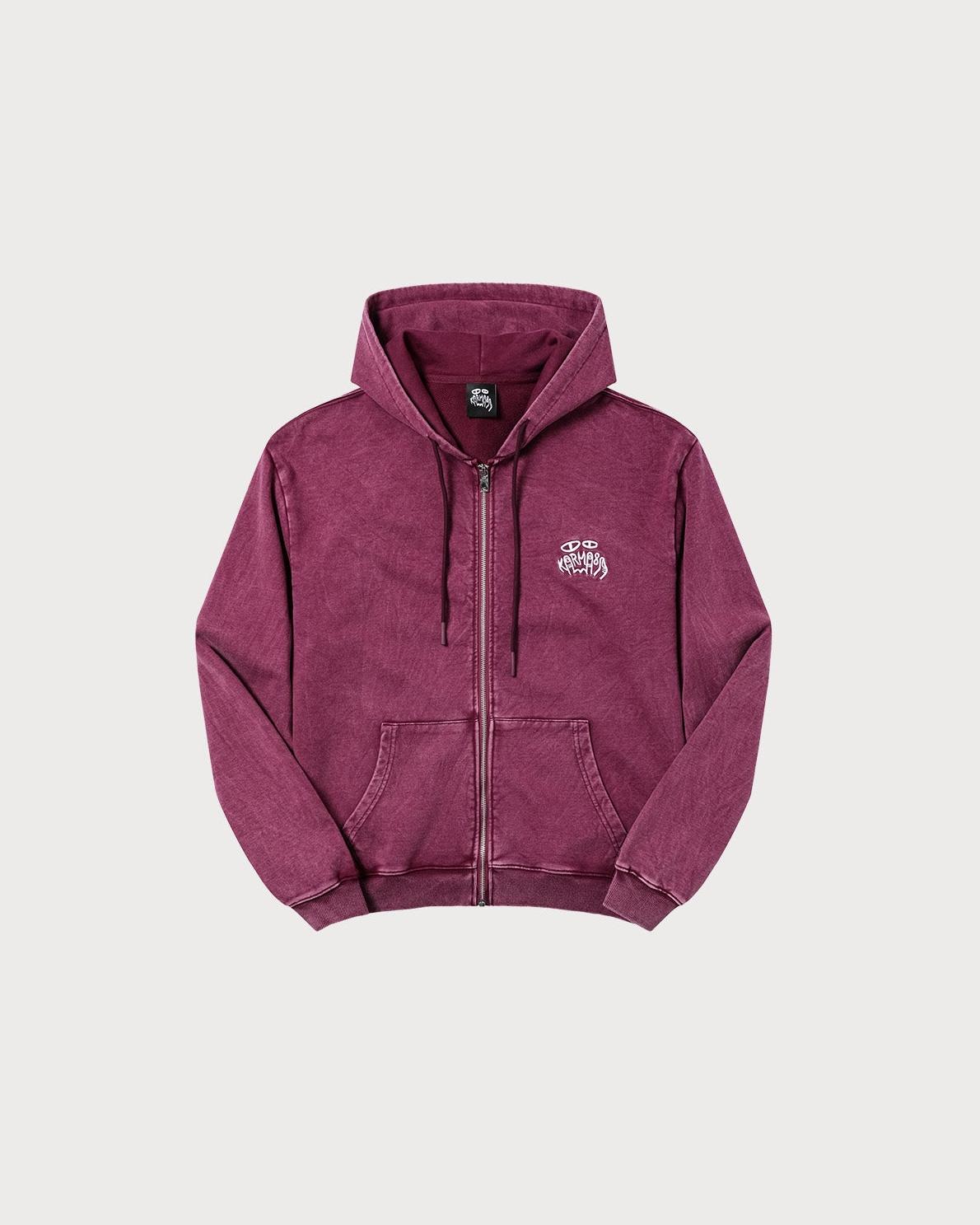 Washed Zipup Hoodie