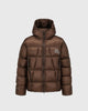 Lightweight Graphic Down Jacket Brown
