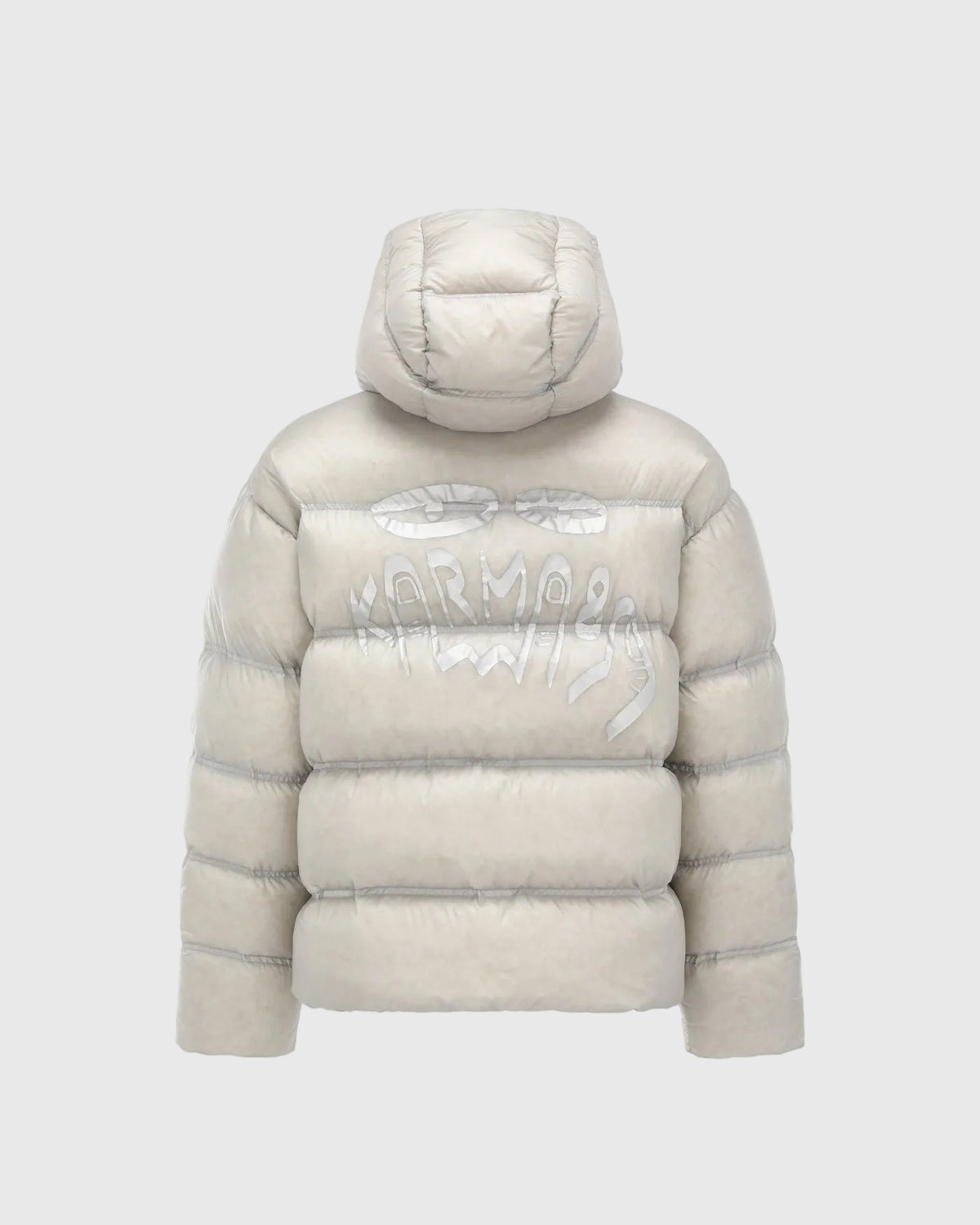 Lightweight Graphic Down Jacket Silver