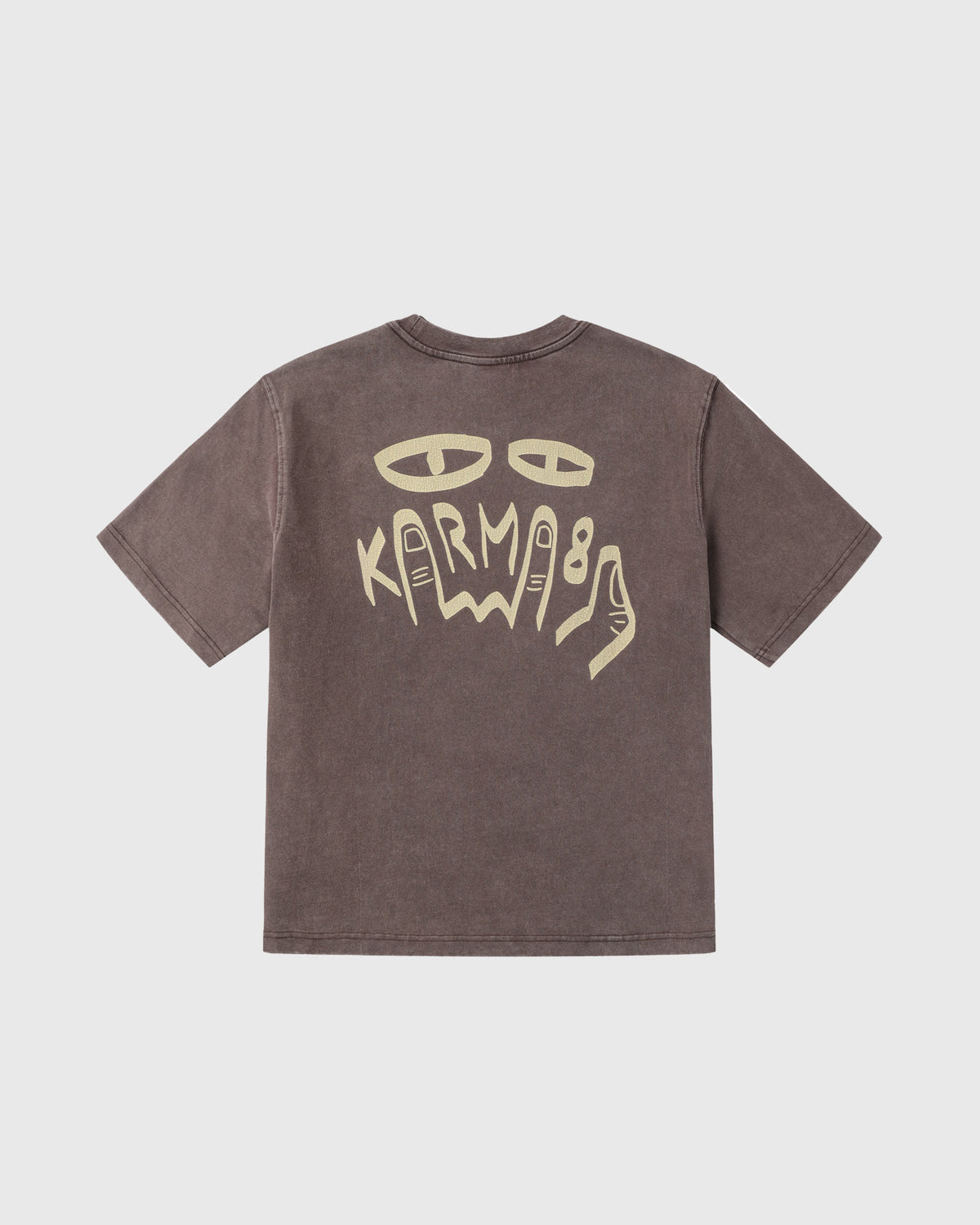 Real Washed Tee Walnut Brown