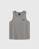 Washed Ribbed Tank Grey